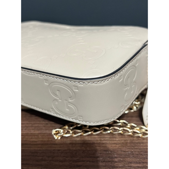 Gucci Jumbo GG Embossed Super Mini Shoulder Bag w/ Unbranded Strap - Picture 8 of 16